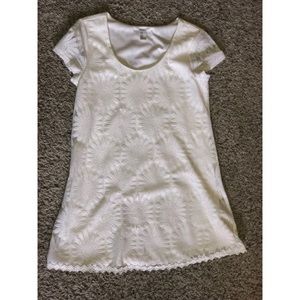 White Flower Lace Dress